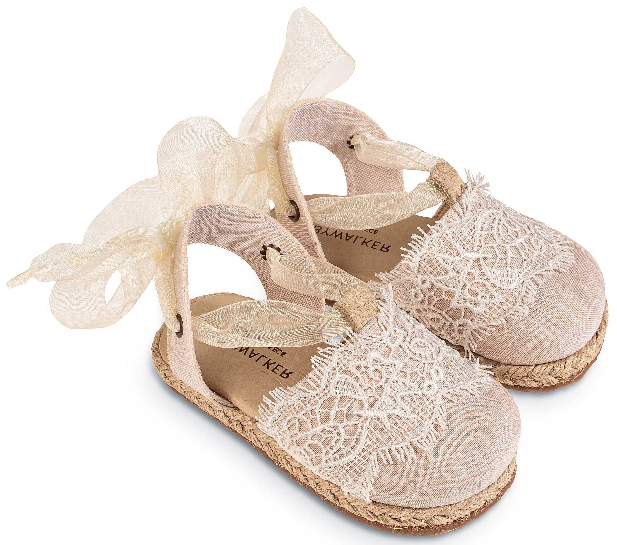 Υφασμάτινη Εσπαντρίγια Περπατήματος - Βαπτιστικά παπούτσια για κορίτσι