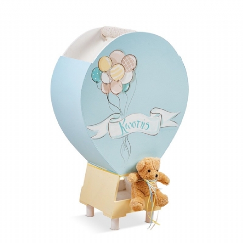 Αερόστατο κουτί ξύλινο με αρκουδάκι