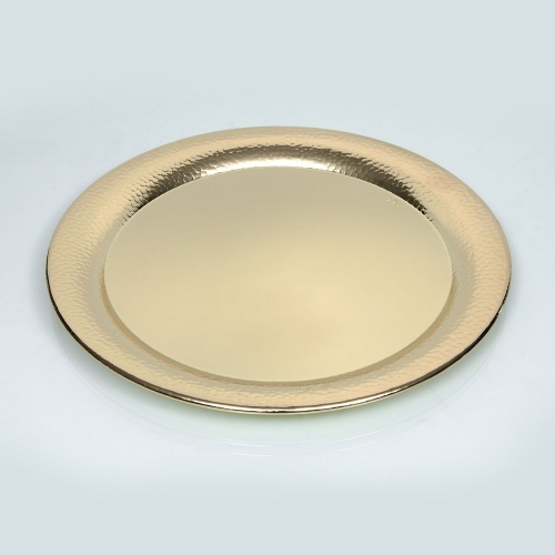 Δίσκος στρογγυλός χρυσός σφυρήλατος Δίσκος στρογγυλός χρυσός σφυρήλατος