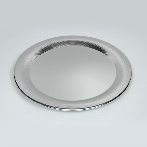 Δίσκος ασημένιος στρογγυλός Δίσκος ασημένιος στρογγυλός