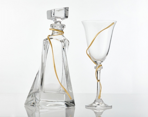 Κρυστάλλινο σετ Καράφα & Ποτήρι Κρυστάλλινο σετ Καράφα & Ποτήρι