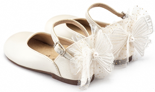 Γοβάκι πεταλούδα εκρού Γοβάκι πεταλούδα εκρού