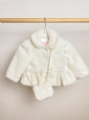 βαπτιστικά κορίτσι μπολερό ζακετάκι παλτό γούνα γουνάκι : 3